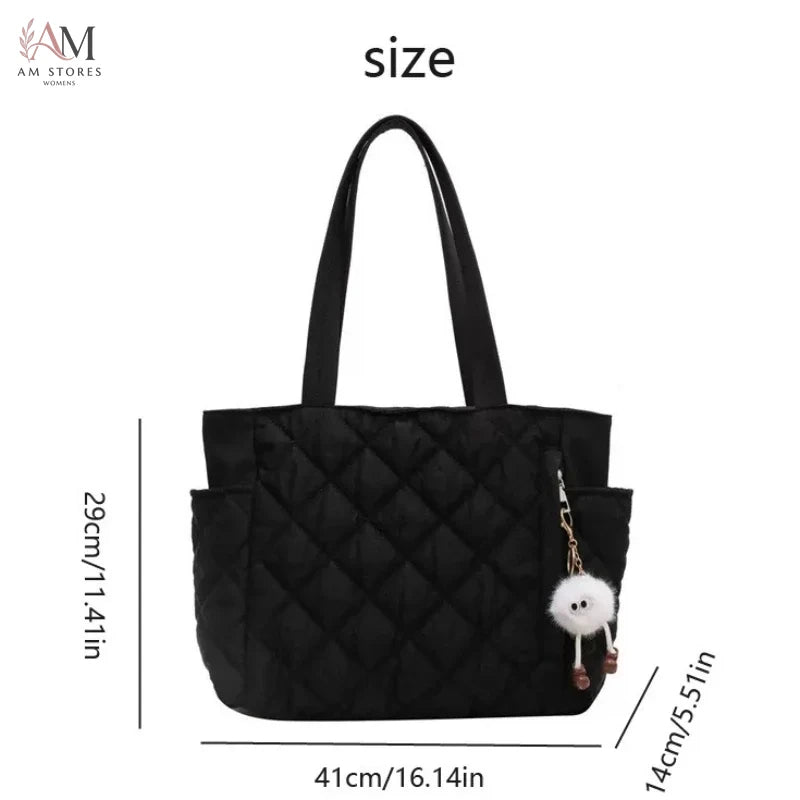 Cotton Women's Large-Capacity Work Shoulder Bag - view 2