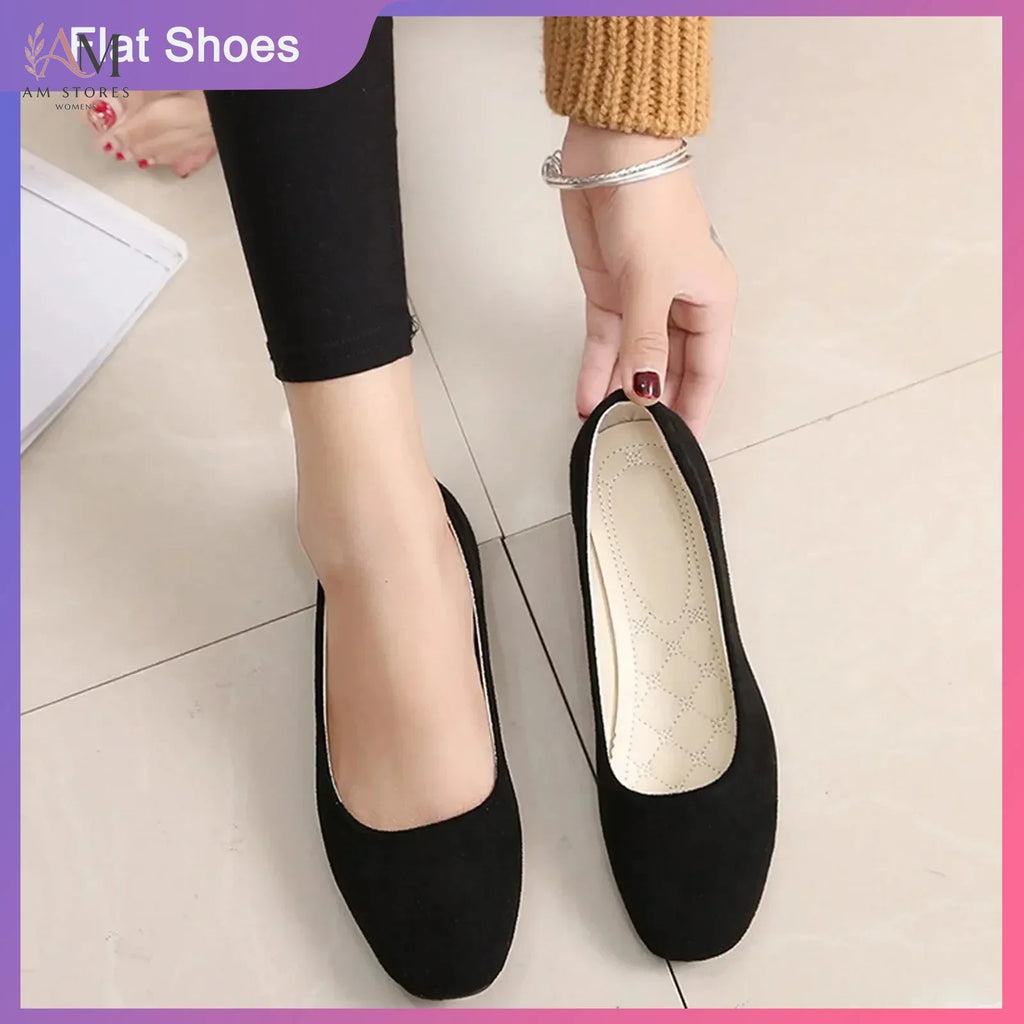Women's Suede Square-Toe Flat Loafers - view 2