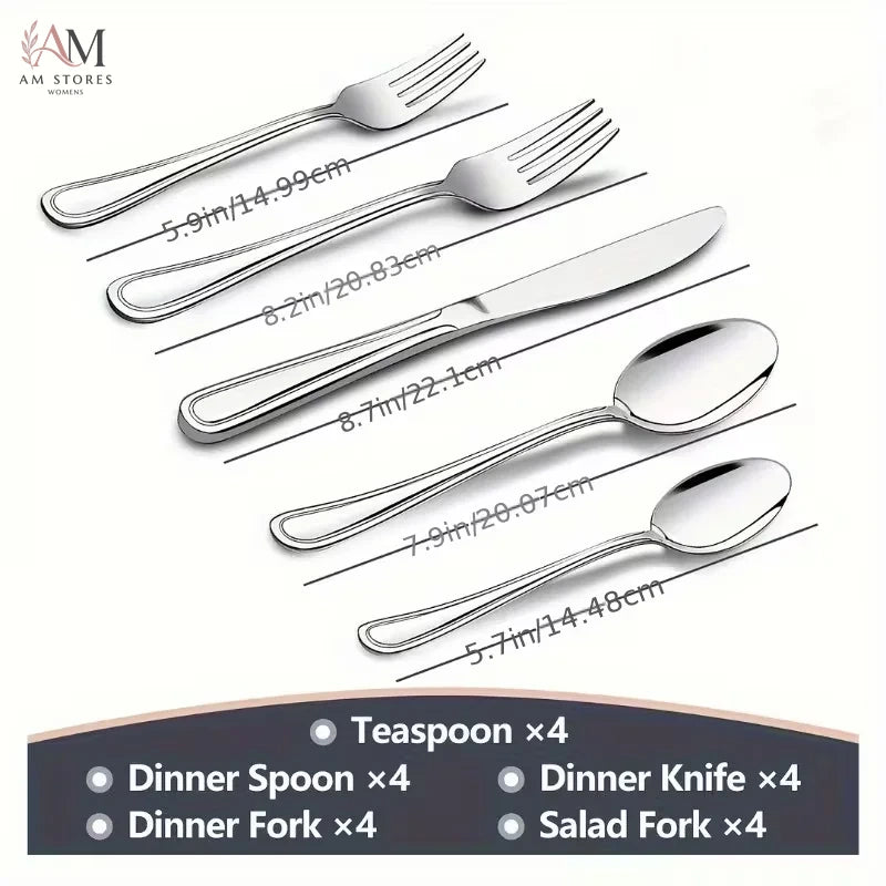 20-Piece Stainless Steel Flatware Set - view 6