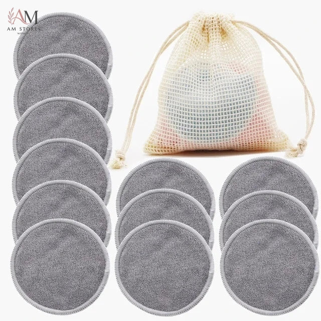 12-Piece Reusable Bamboo Makeup Remover Pads - view 8