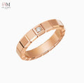 925 Sterling Silver Cubic Zirconia Couple Unisex Ring - view 16
