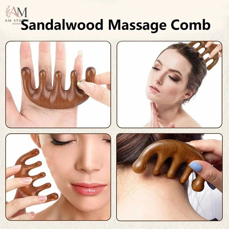 Wooden Scalp Massage Comb - view 2