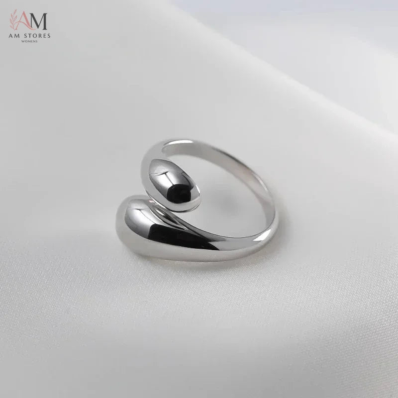 925 Sterling Silver Open Couple Women's Ring - view 7