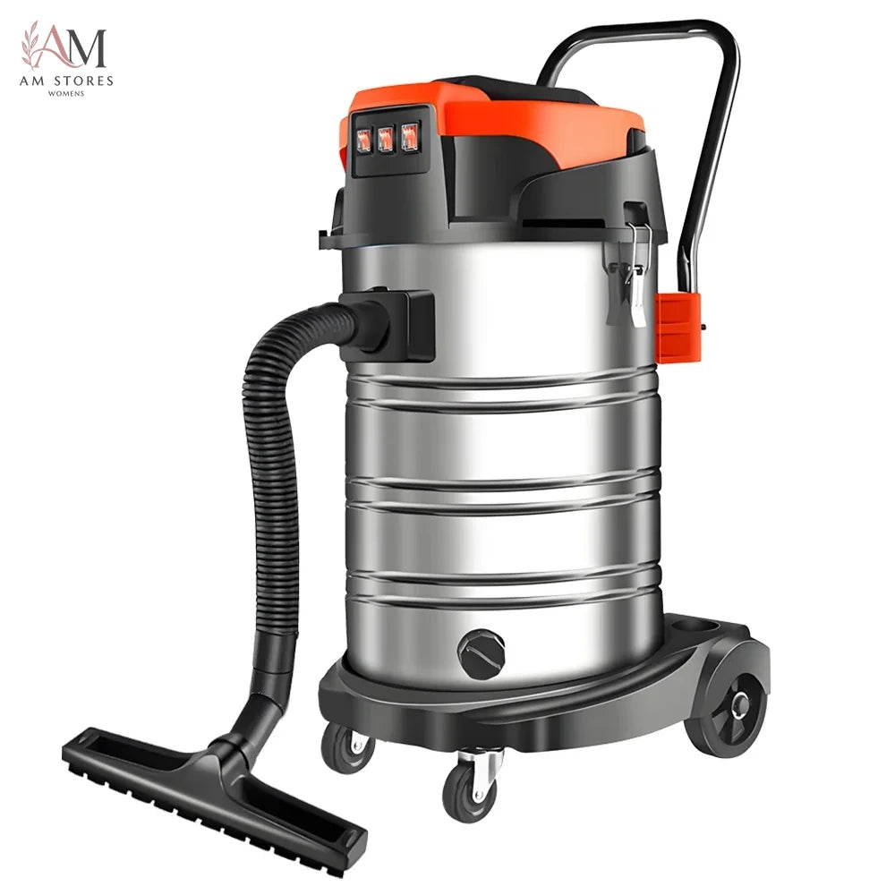 60L Electric Vacuum Cleaner 5400W High Power Wet and Dry Vacuum Cleaner Industrial Car Wash Shop Large Suction Seam Cleaner
