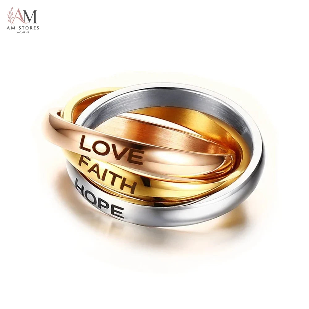 Customize Stainless Steel Engagement Wedding Women's Ring - view 7