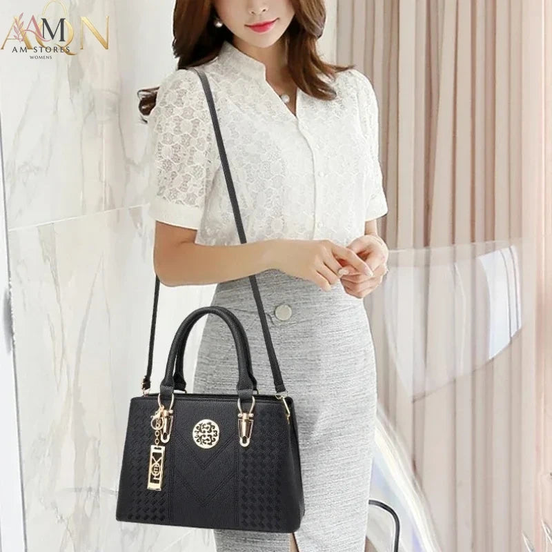 AQN Women's Leather Large-Capacity Handbag - view 1