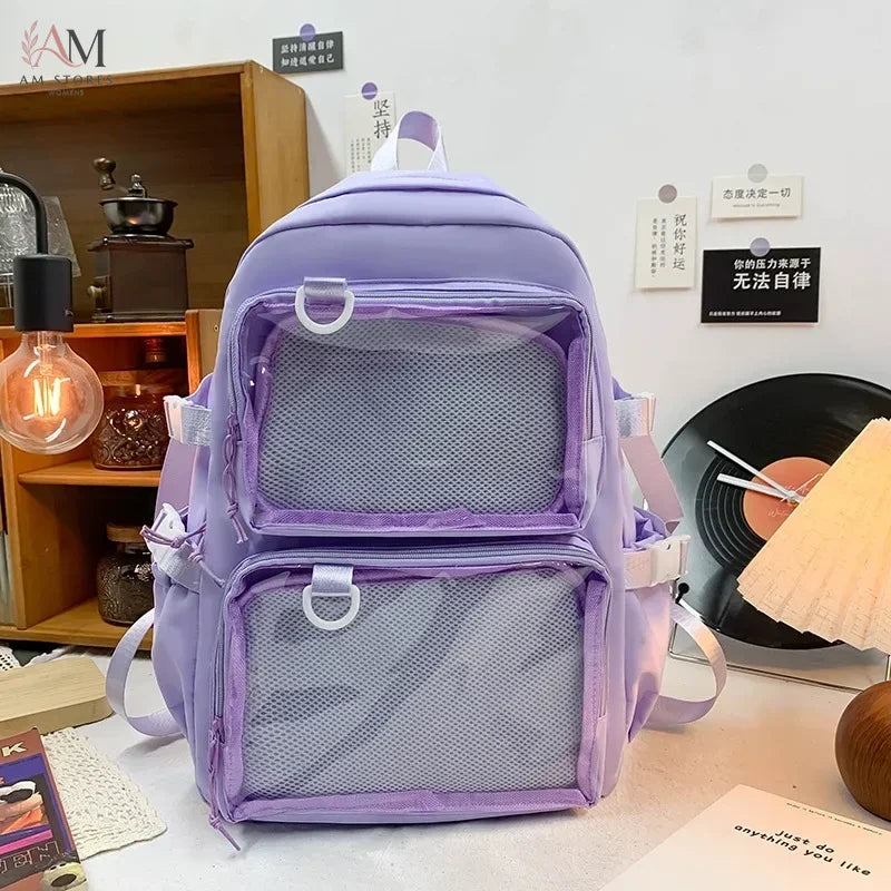 Women's Transparent Large-Capacity Backpack - view 10