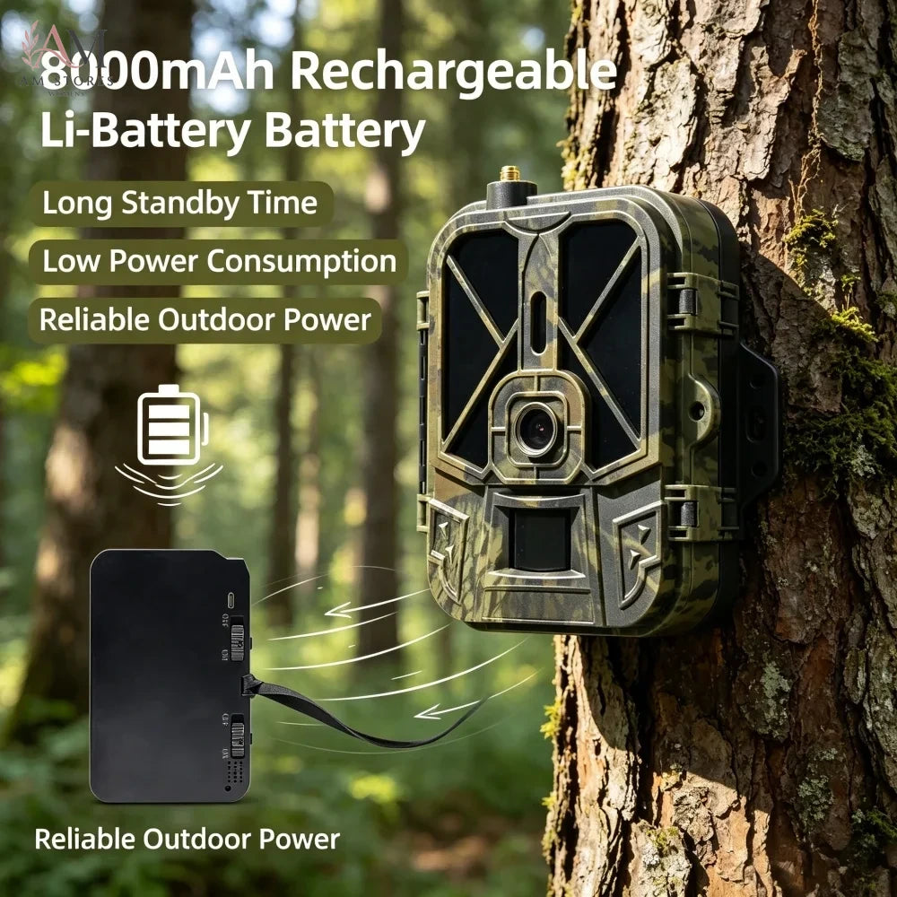 4K 120MP 4G Trail Camera with Water-Resistant & Built-In SIM - view 3