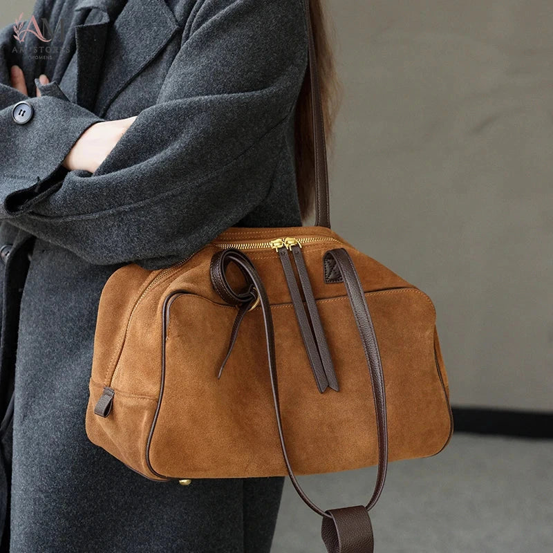 Women's Leather Large-Capacity Tote Bag - view 2