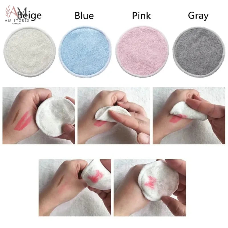 12-Piece Reusable Bamboo Makeup Remover Pads - view 3
