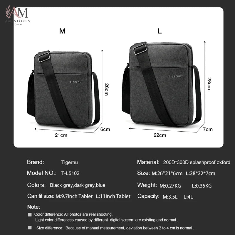 Tigernu Men's Waterproof Travel Crossbody Bag - view 2