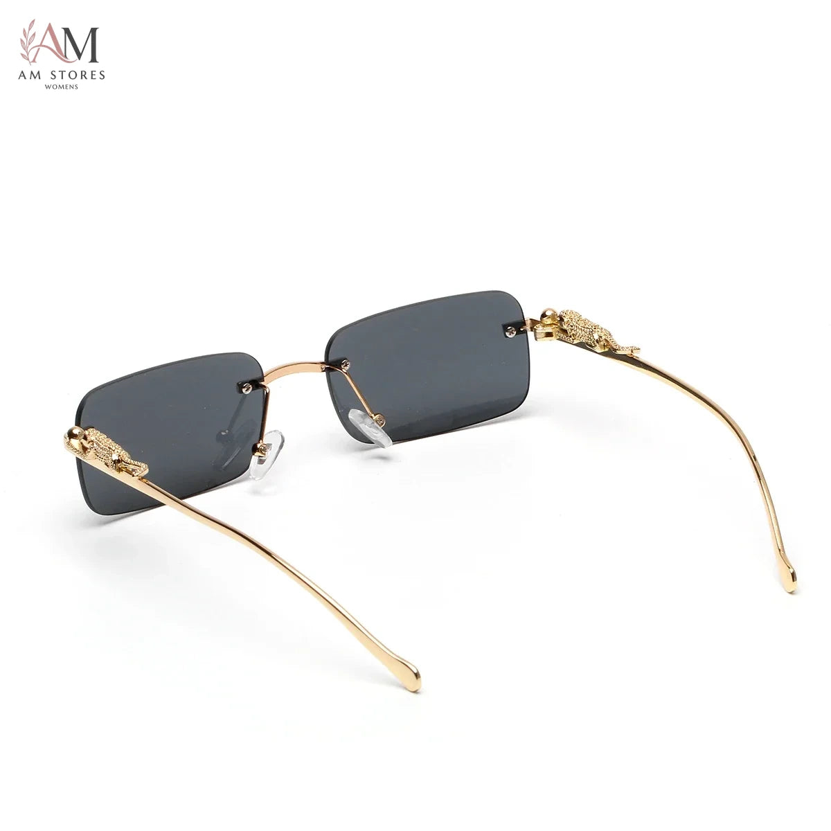 Ruiao Unisex Rimless Square Metal Sunglasses UV400 - view 6