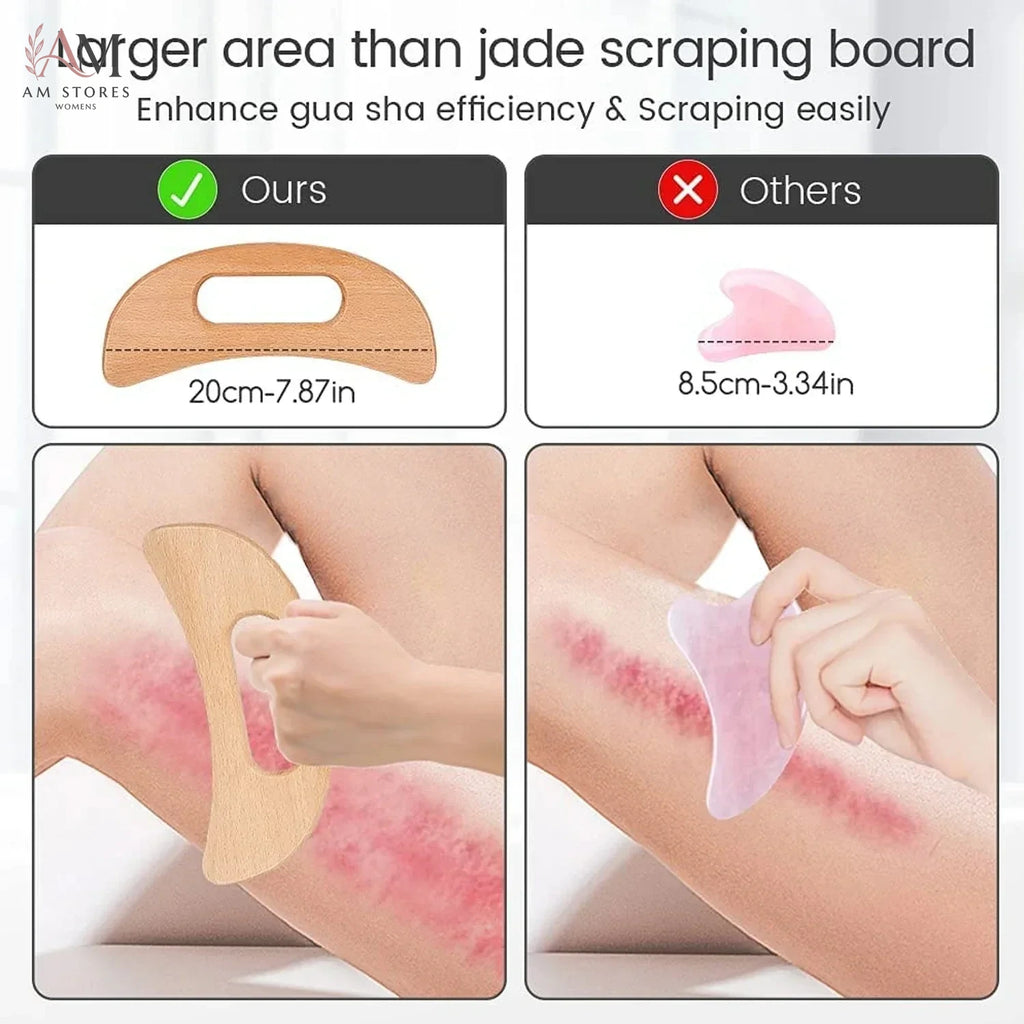 Wooden Gua Sha Body Massage Tool - view 4