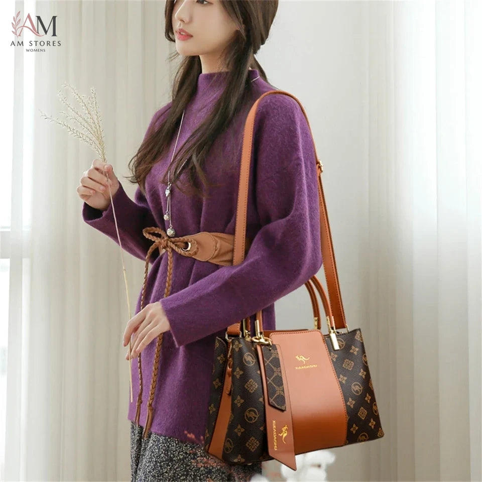 Women's Leather Large-Capacity Crossbody Bag - view 3