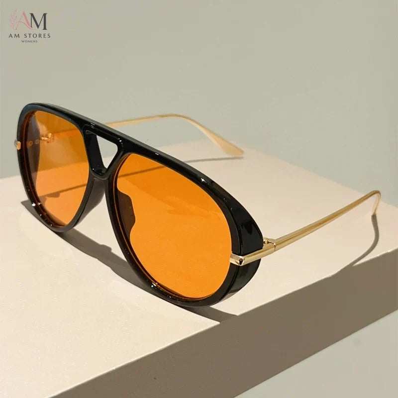 KAMMPT Women's Vintage Oversized Aviator Sunglasses - view 11