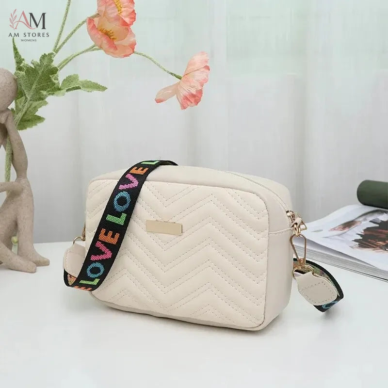 Rilibegan Embroidered PU Leather Camera Shoulder Bag - view 8