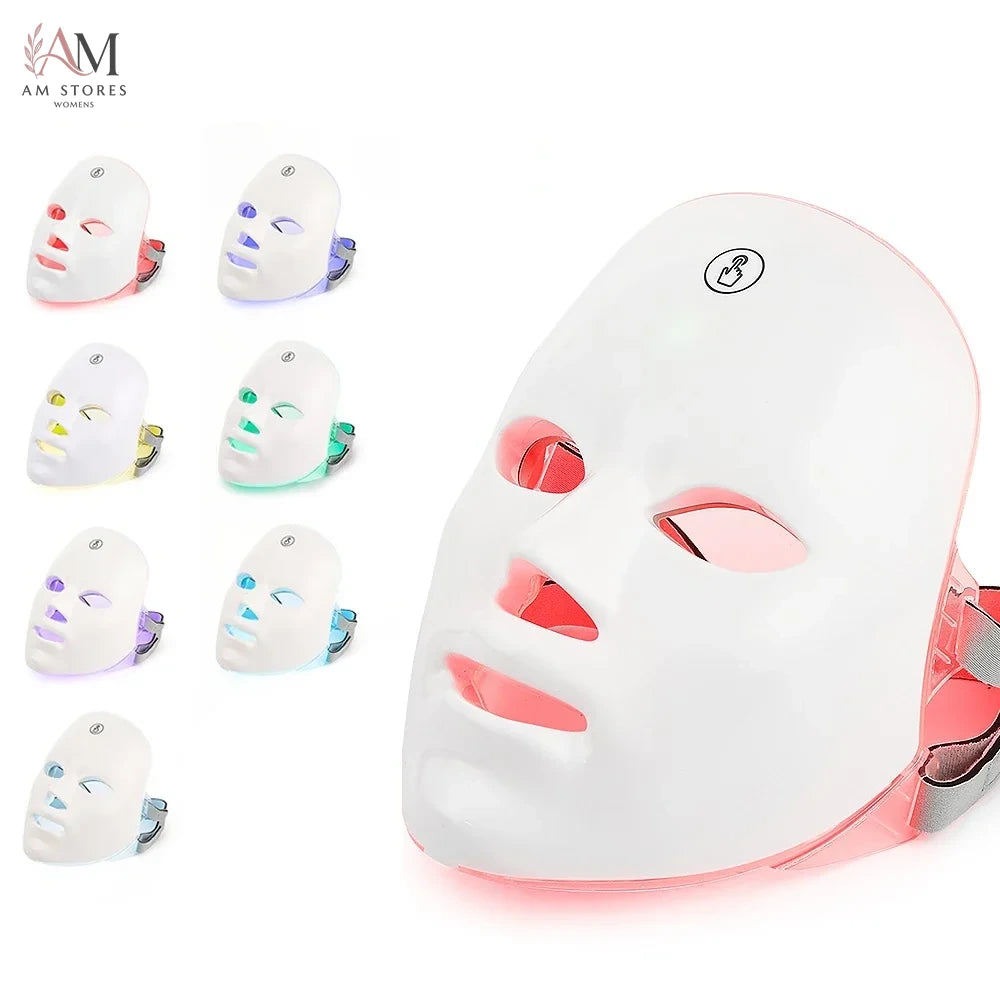7-Color LED Face & Neck Light Therapy Mask - Image 2