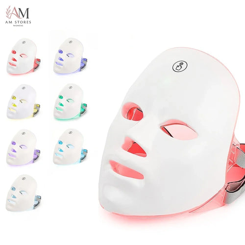 7-Color LED Face & Neck Light Therapy Mask - Image 2