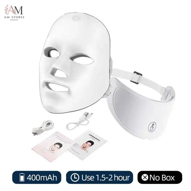 7-Color LED Face & Neck Light Therapy Mask - Image 7