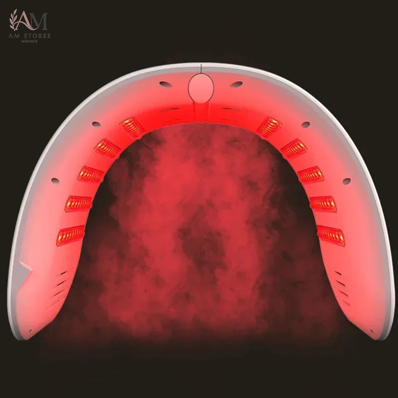 7-Color LED Facial Light Therapy Mask with Mist Attachment - Image 3