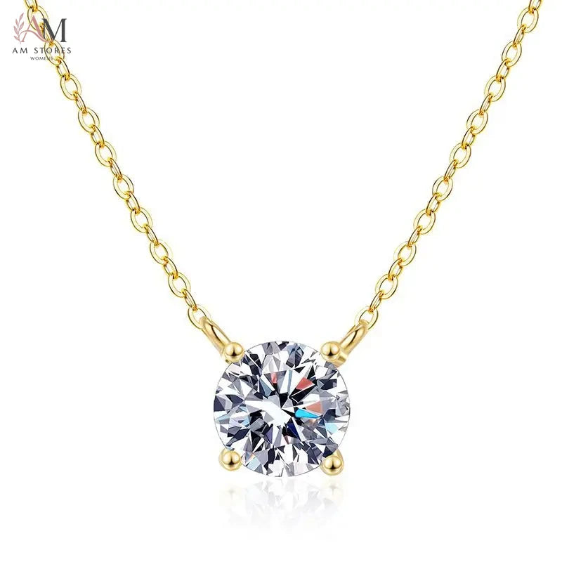 1–3ct Moissanite Solitaire Pendant Necklace - view 9