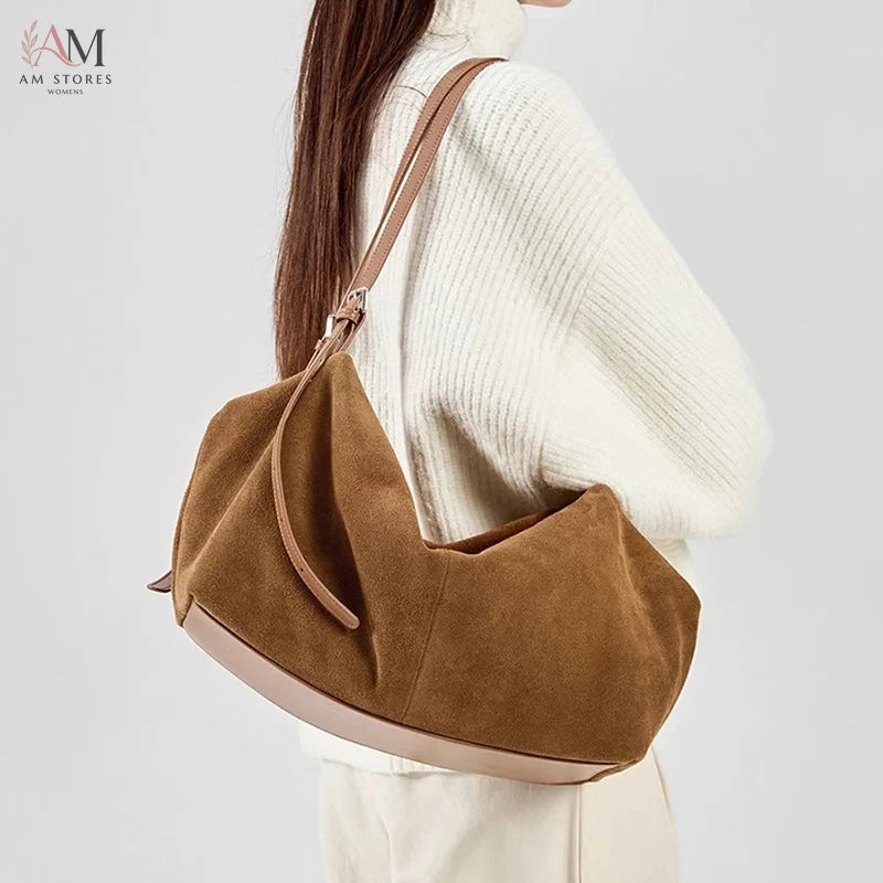 Women's Leather Large-Capacity Tote Bag - view 3