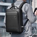 Executive Men's PU Leather Travel Backpack - view 1