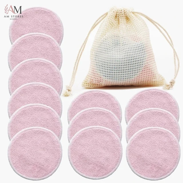 12-Piece Reusable Bamboo Makeup Remover Pads - view 11