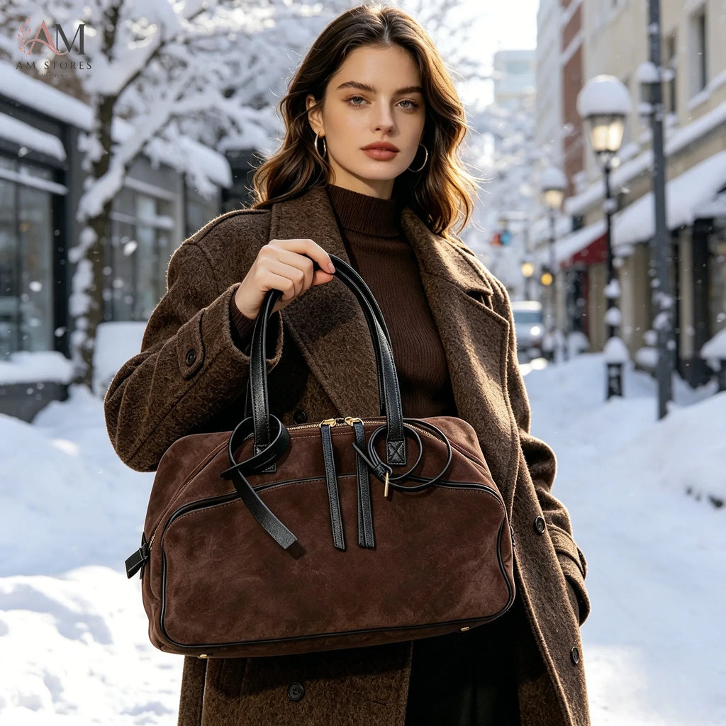 Women's Leather Large-Capacity Tote Bag - view 1
