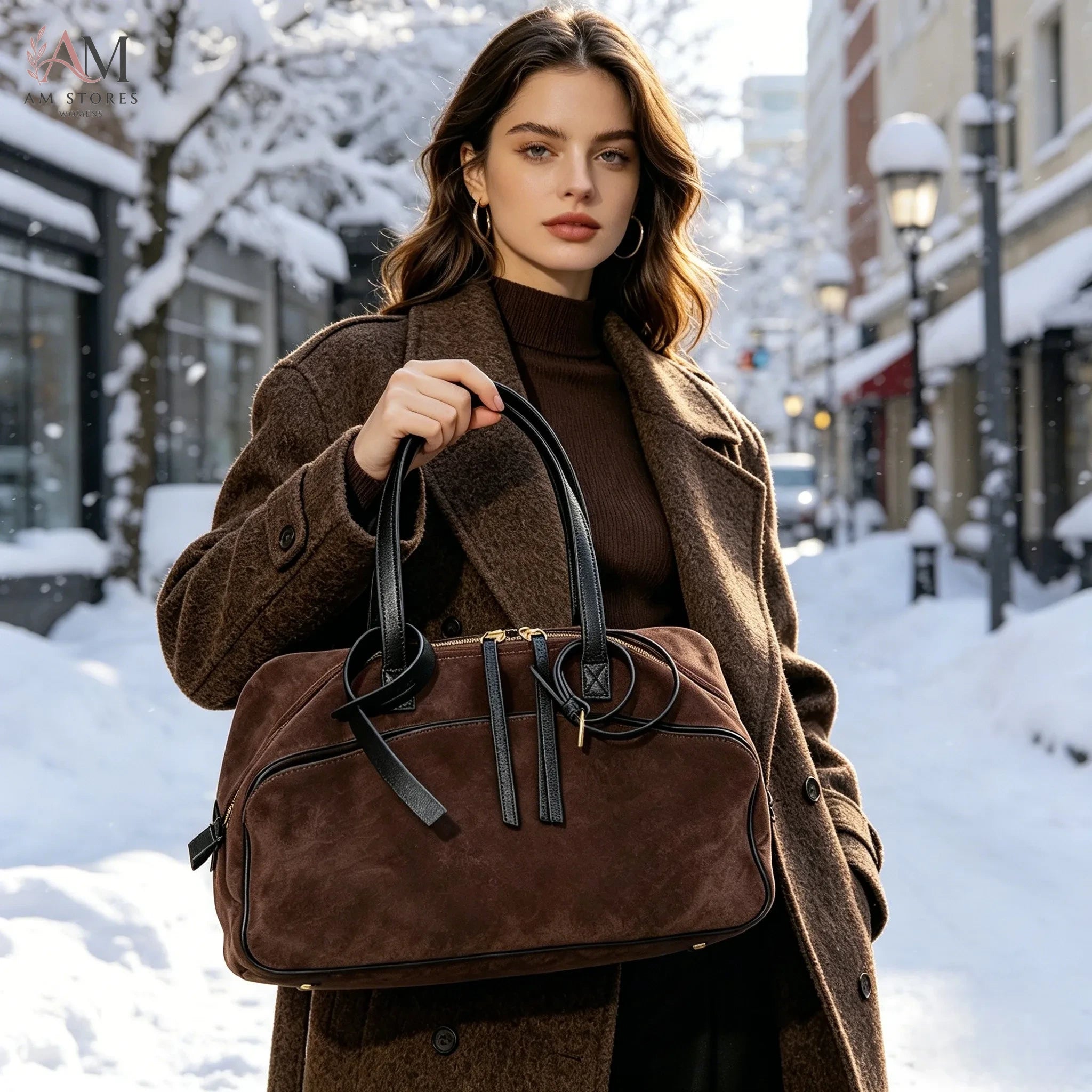 Women's Leather Large-Capacity Tote Bag - view 1