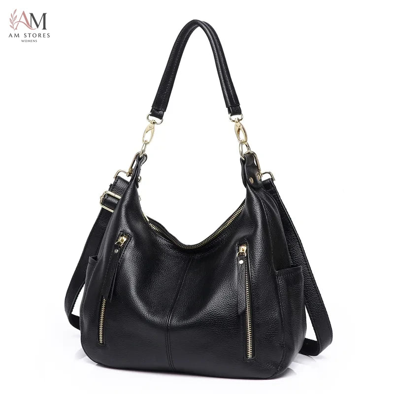 Zency Women's Leather Large-Capacity Crossbody Bag - view 8