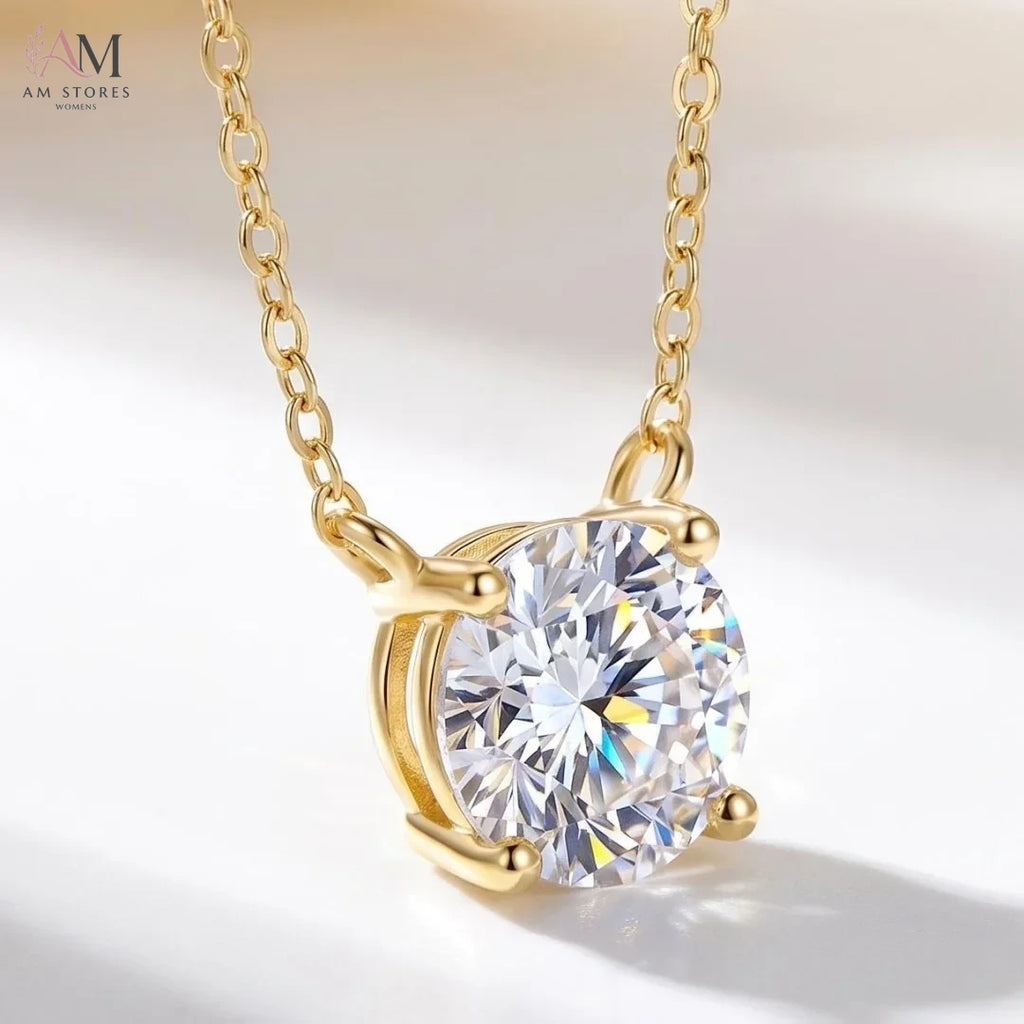 1–3ct Moissanite Solitaire Pendant Necklace - view 4