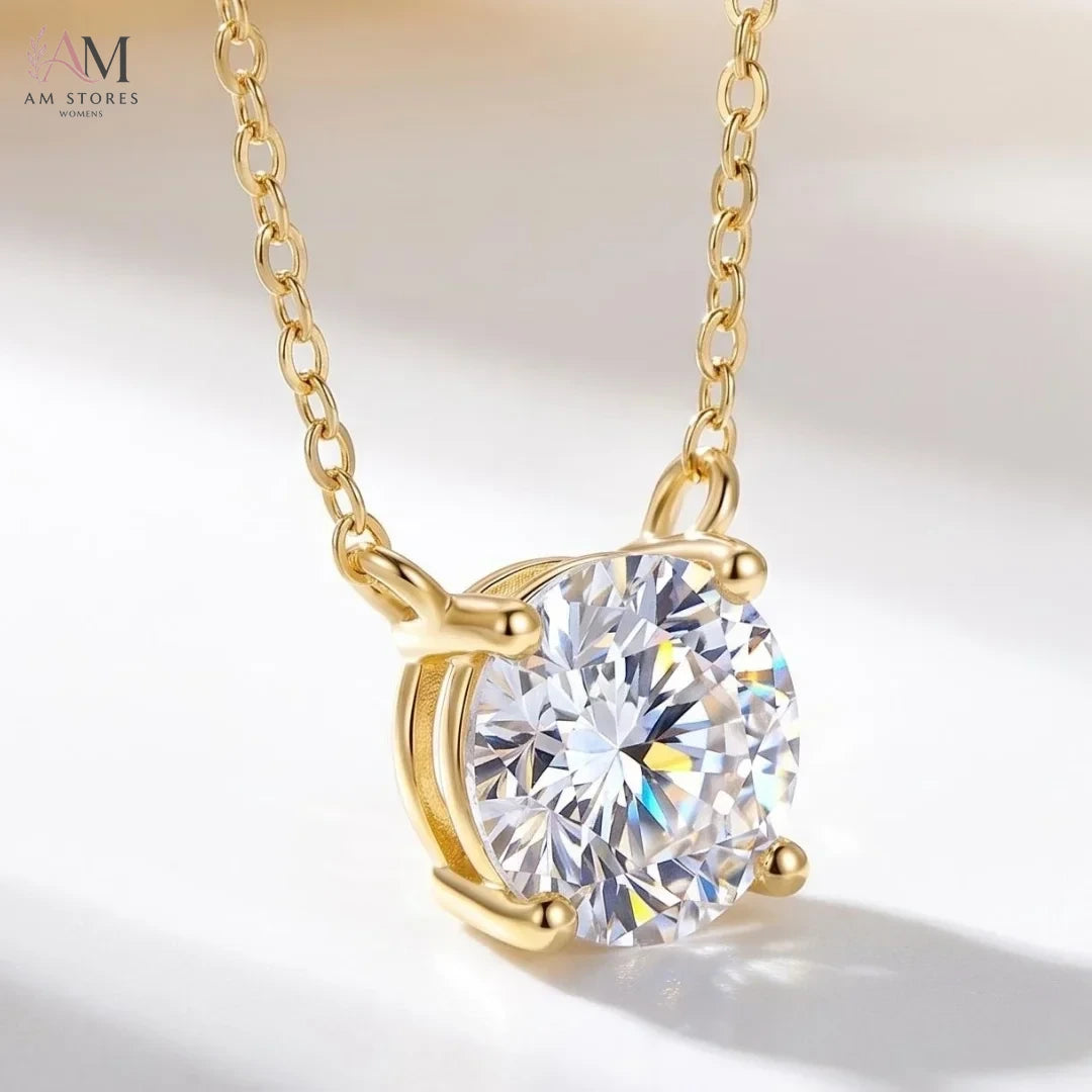 1–3ct Moissanite Solitaire Pendant Necklace - view 4