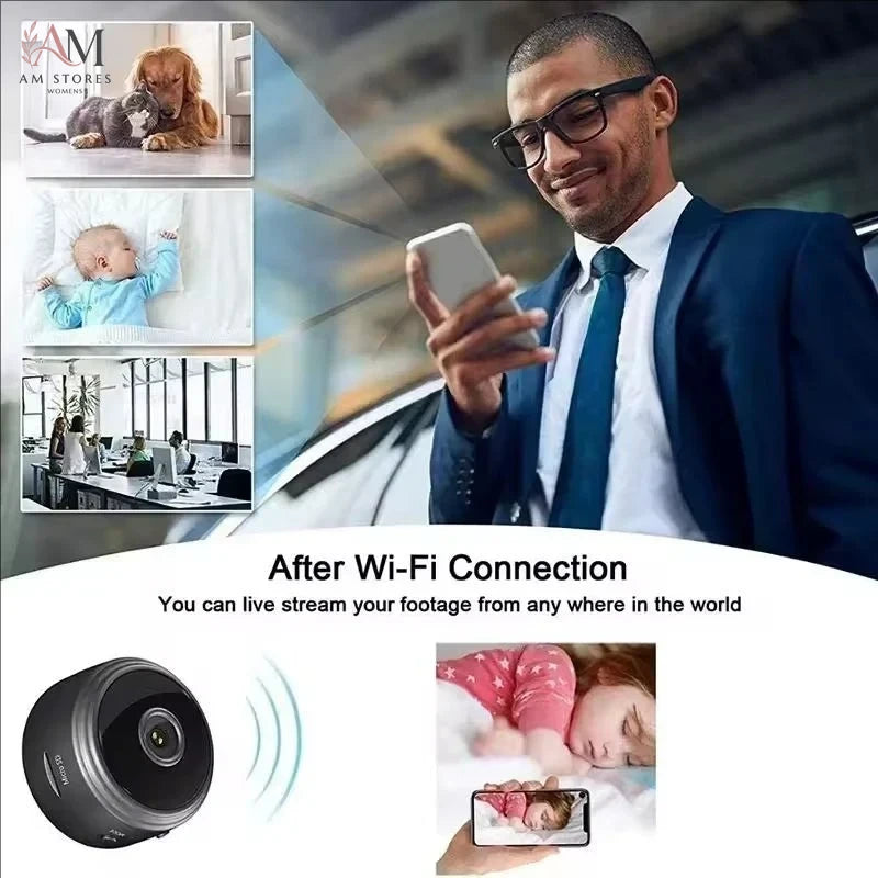 A9 1080P Wi-Fi Wireless Mini Security Camera with Remote Access - view 6