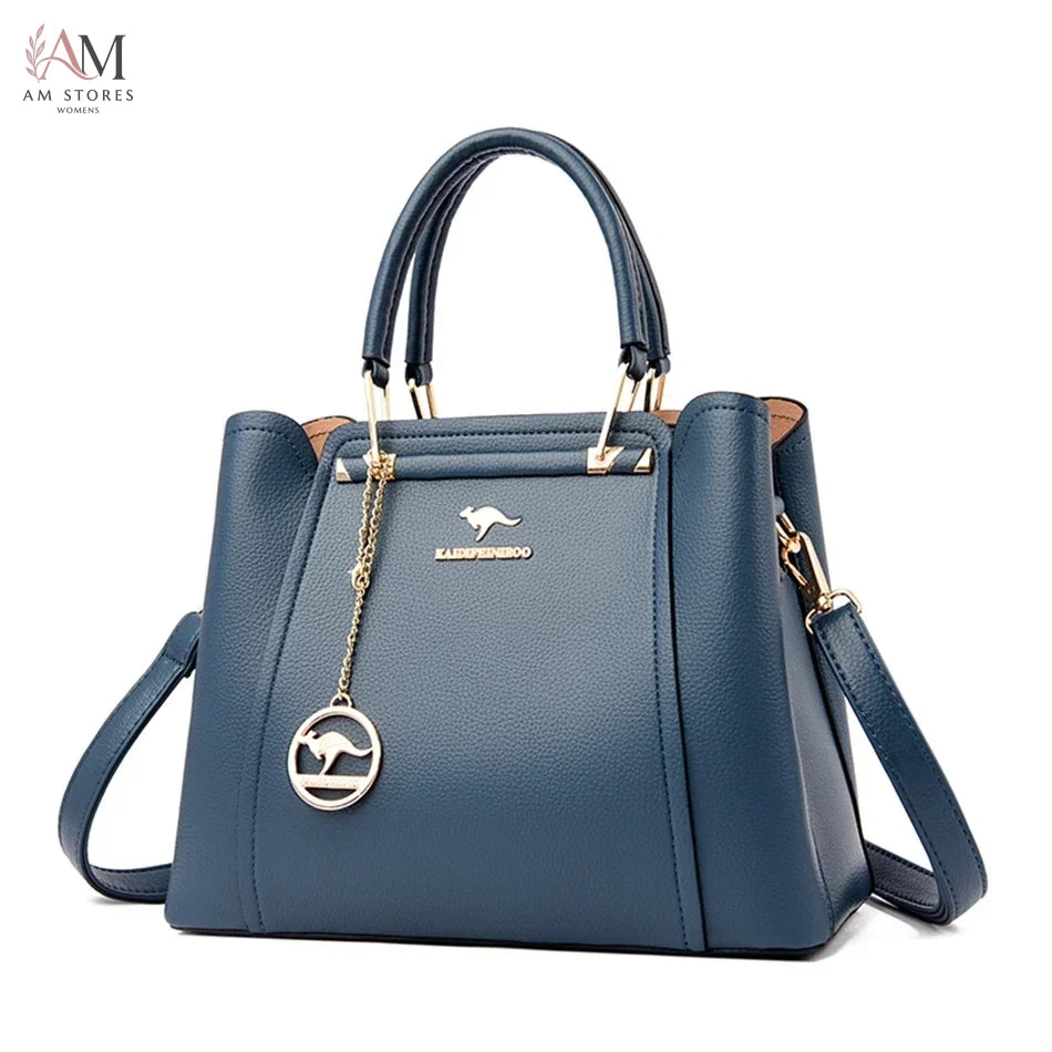 Women's Leather Large-Capacity Crossbody Bag - view 9
