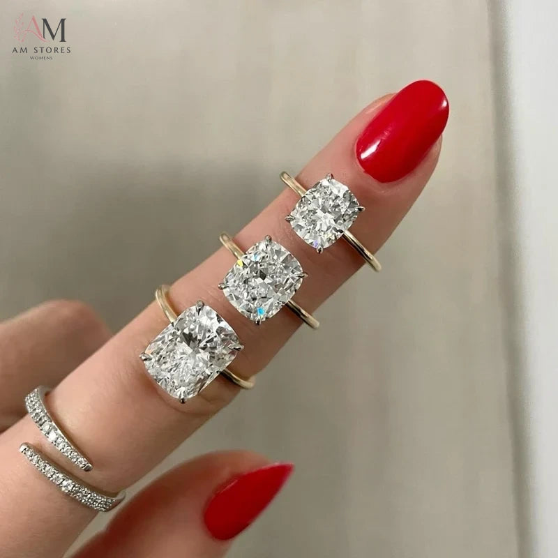 Customizable Moissanite Engagement Women's Ring - view 8