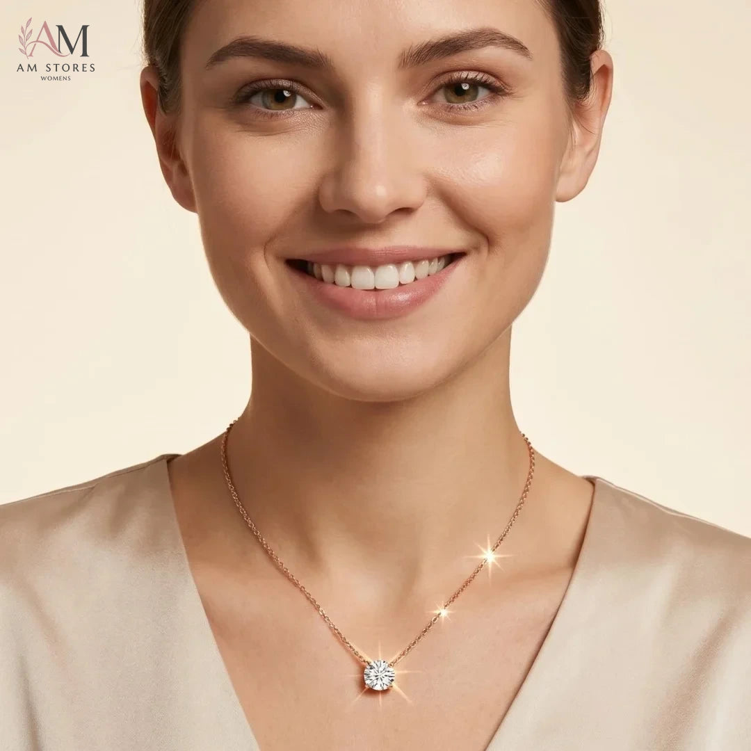 1–3ct Moissanite Solitaire Pendant Necklace - view 5