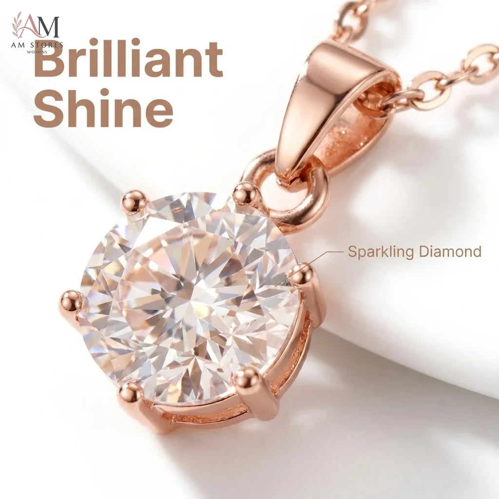1–3ct Moissanite Solitaire Pendant Necklace - view 5