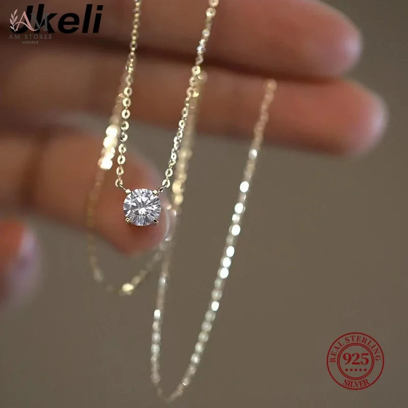Jkeli Cubic Zirconia Pendant Women's Necklace - view 1