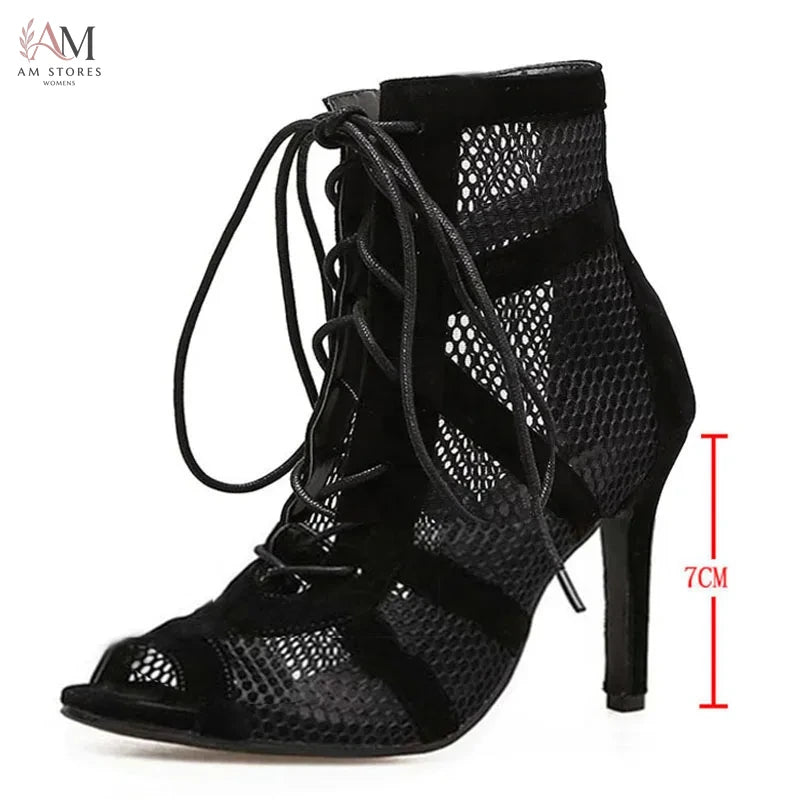 Women's Open-Toe High-Heel Pumps - view 8