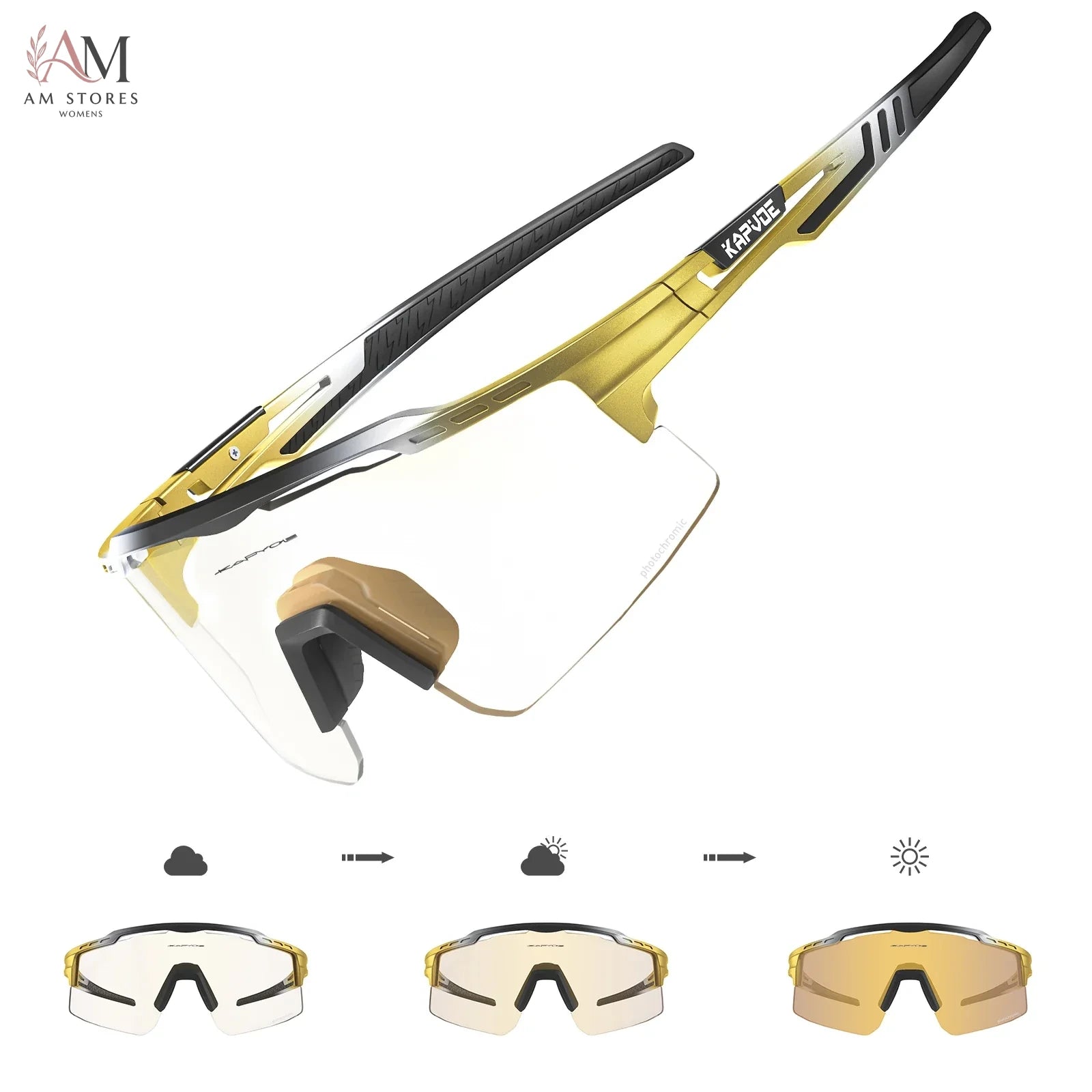 Unisex Photochromic Cycling Sunglasses UV400 - view 15
