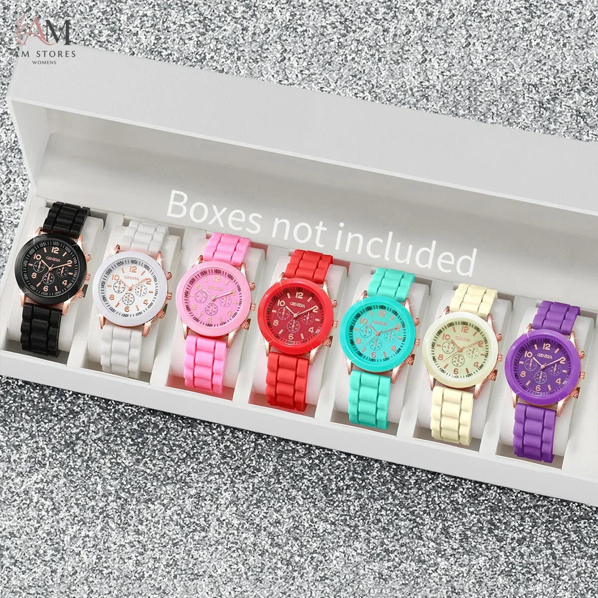 7PCS/Set Women Watches Fashion Quartz Wristwatches Simple Ladies Clock Gift Relogios Feminino（Without Box）
