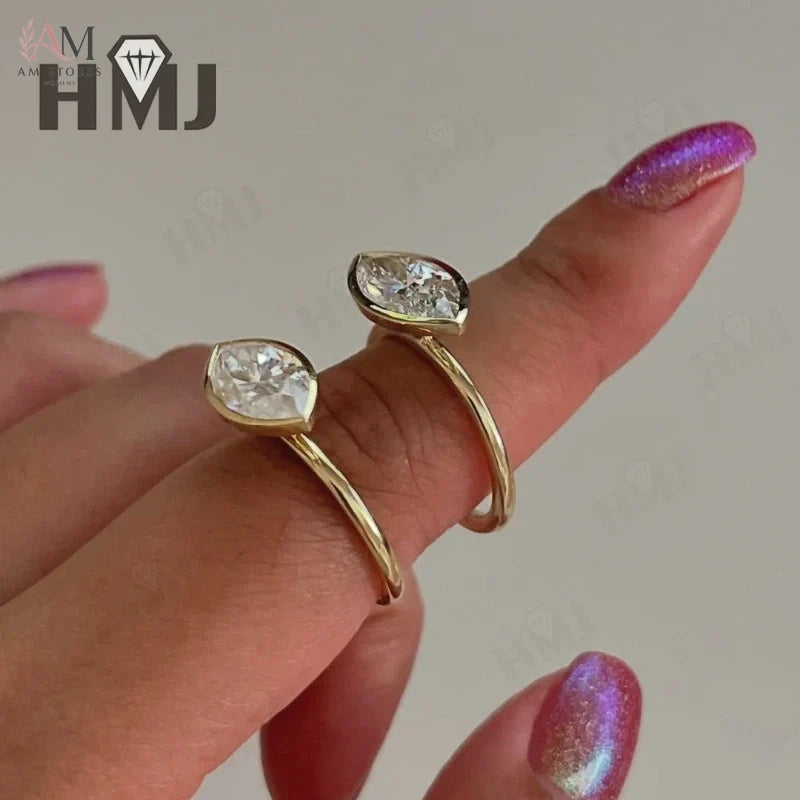 Wedding Moissanite Engagement Women's Ring - view 2