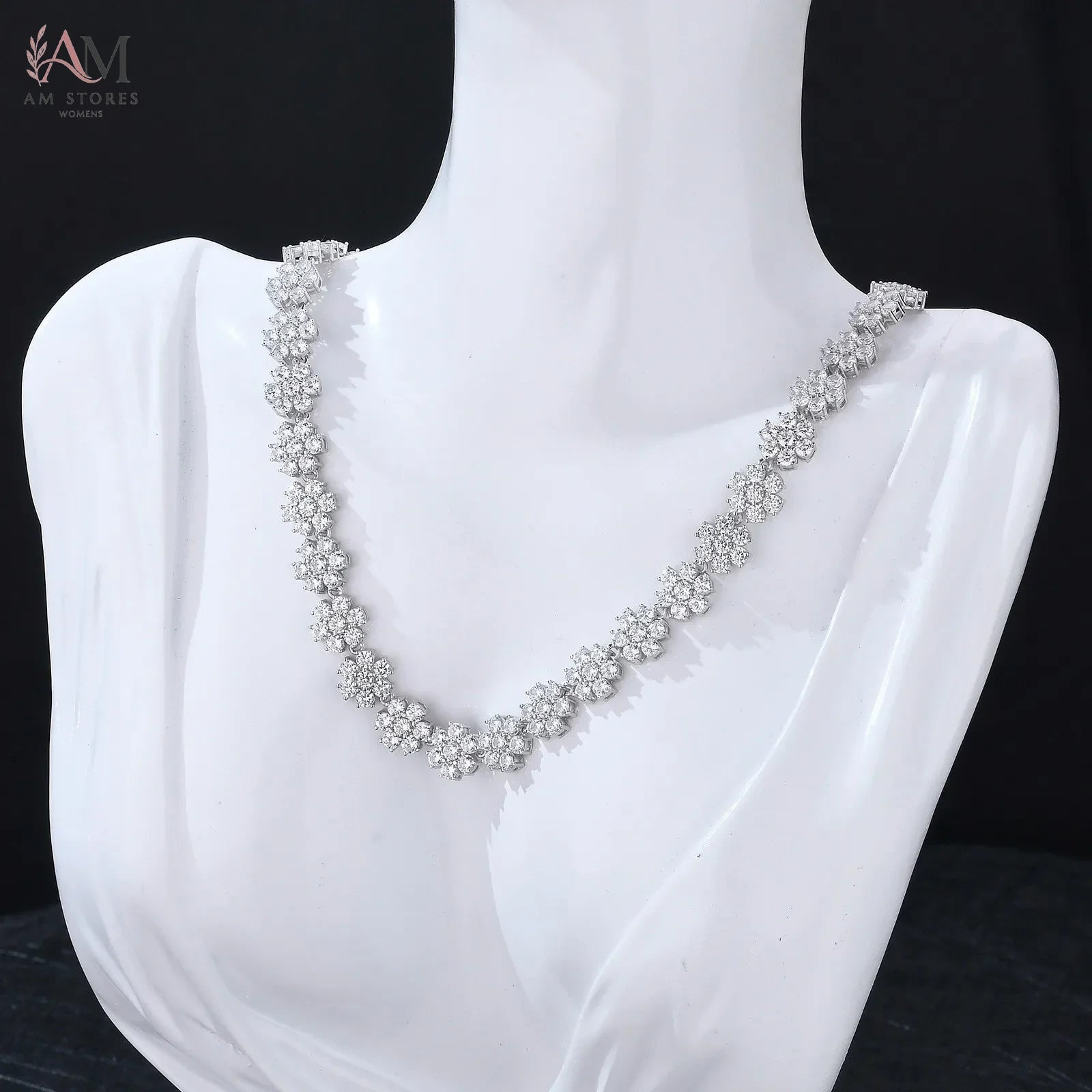 925 Sterling Silver Moissanite Pendant Women's Necklace - view 6