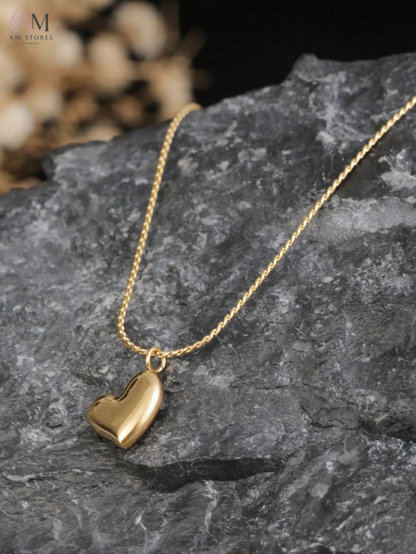 18K Stainless Steel Heart Pendant Women's Necklace - view 3