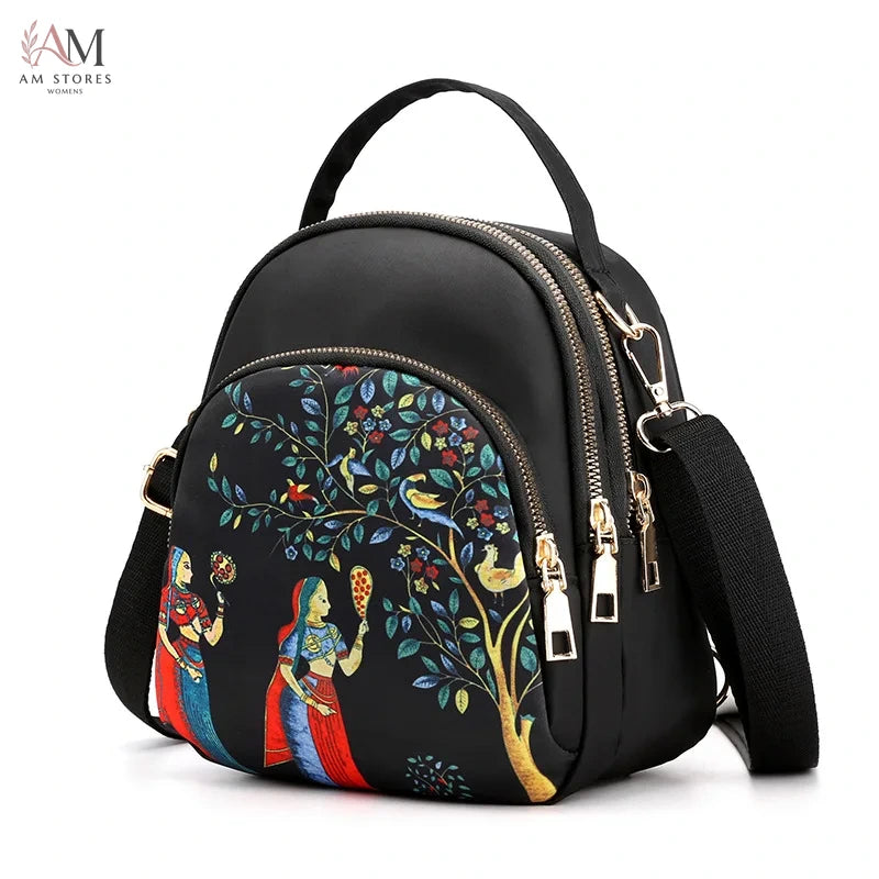 Women's Leather Shoulder Handbag - view 14