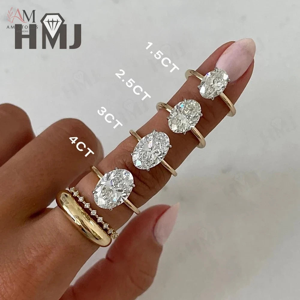 Customizable Moissanite Engagement Women's Ring - view 7