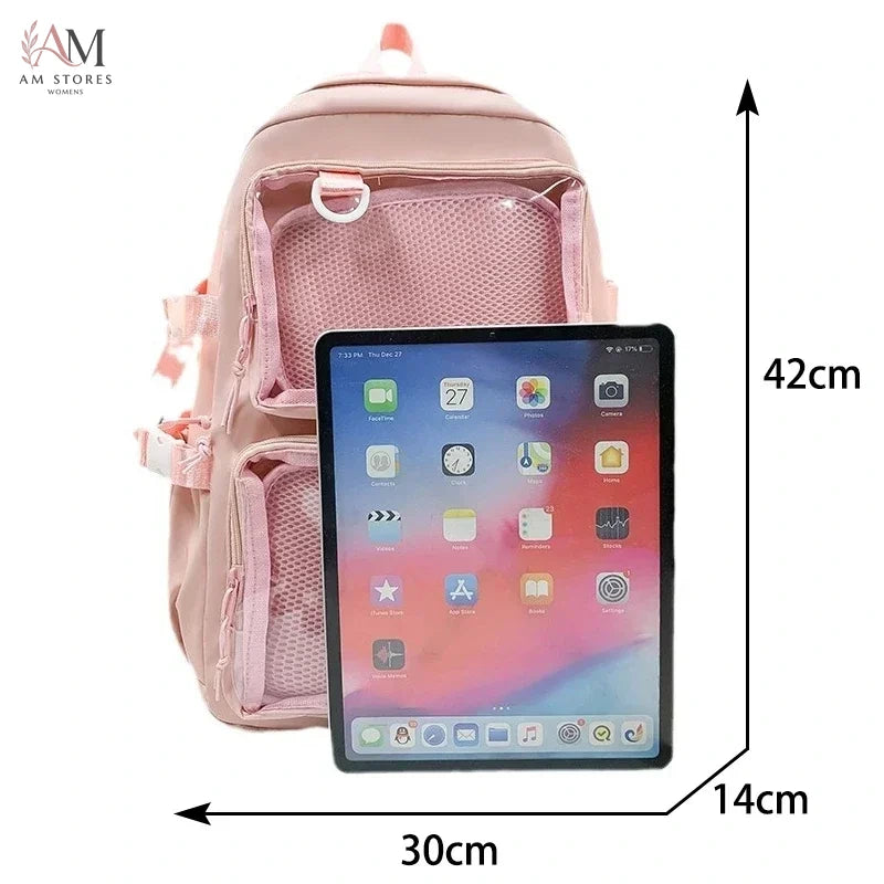 Women's Transparent Large-Capacity Backpack - view 5