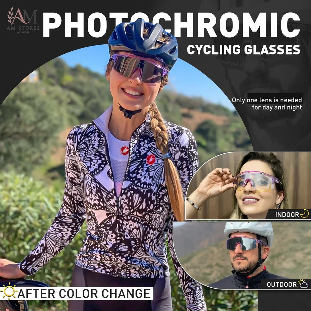 Unisex Photochromic Cycling Sunglasses UV400 - view 5