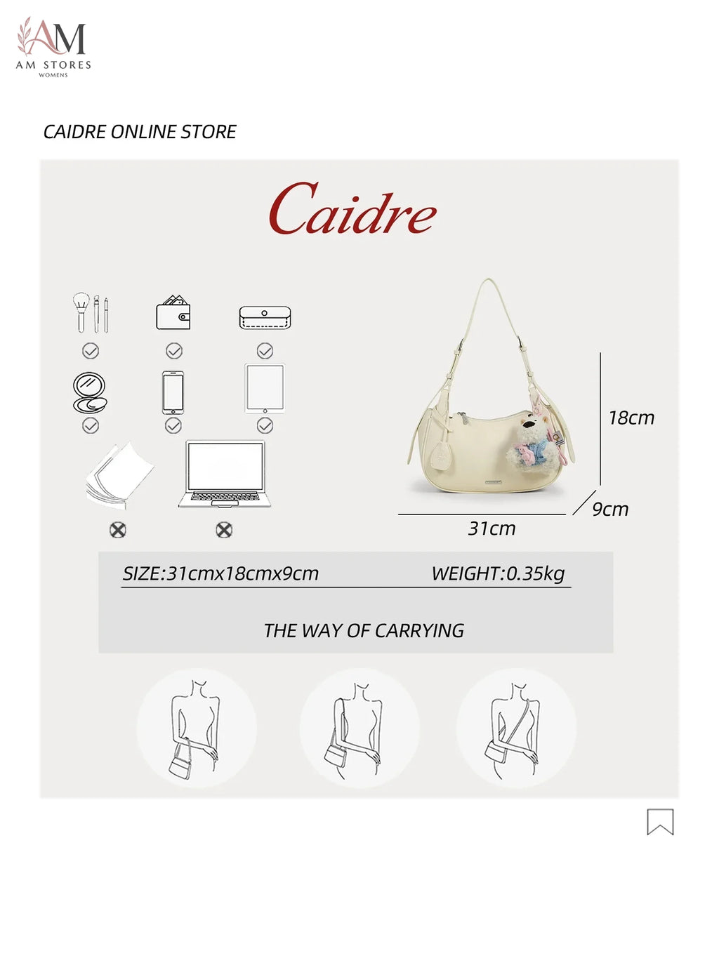 Caidre Women's Work Crossbody Bag - view 5